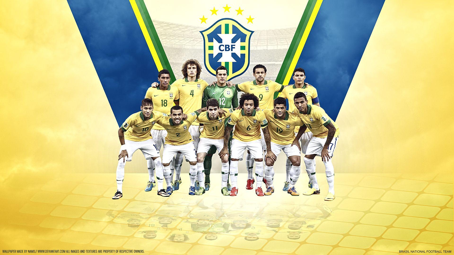 1920x1080 Brazil Football Wallpaper