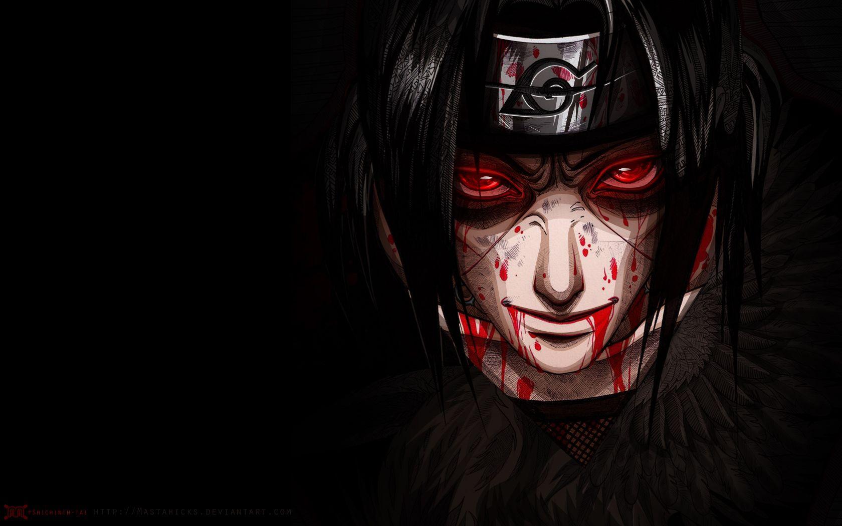1680x1050 This however, is a really awesome Itachi wallpaper
