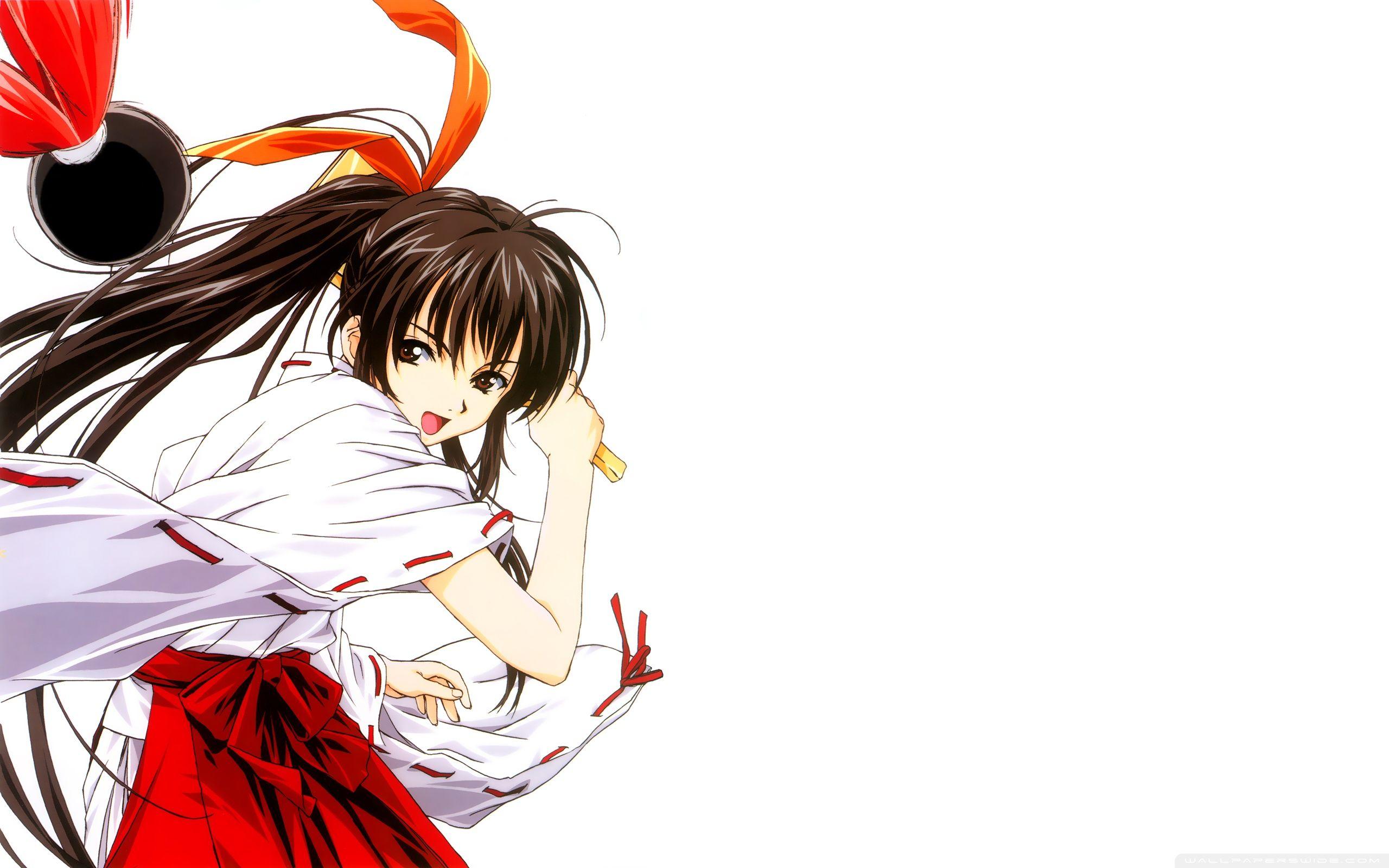 2560x1600 Anime Girl With Long Brown Hair Ultra HD Desktop Background Wallpaper for 4K UHD TV : Tablet