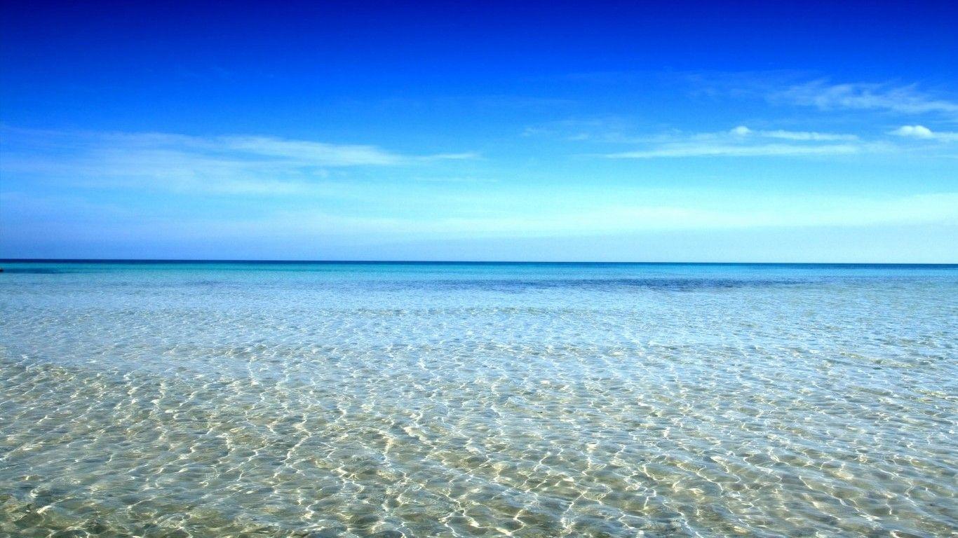 1366x768 The Sky Sea Water Wallpaper High Resolution The Sky Sea Water