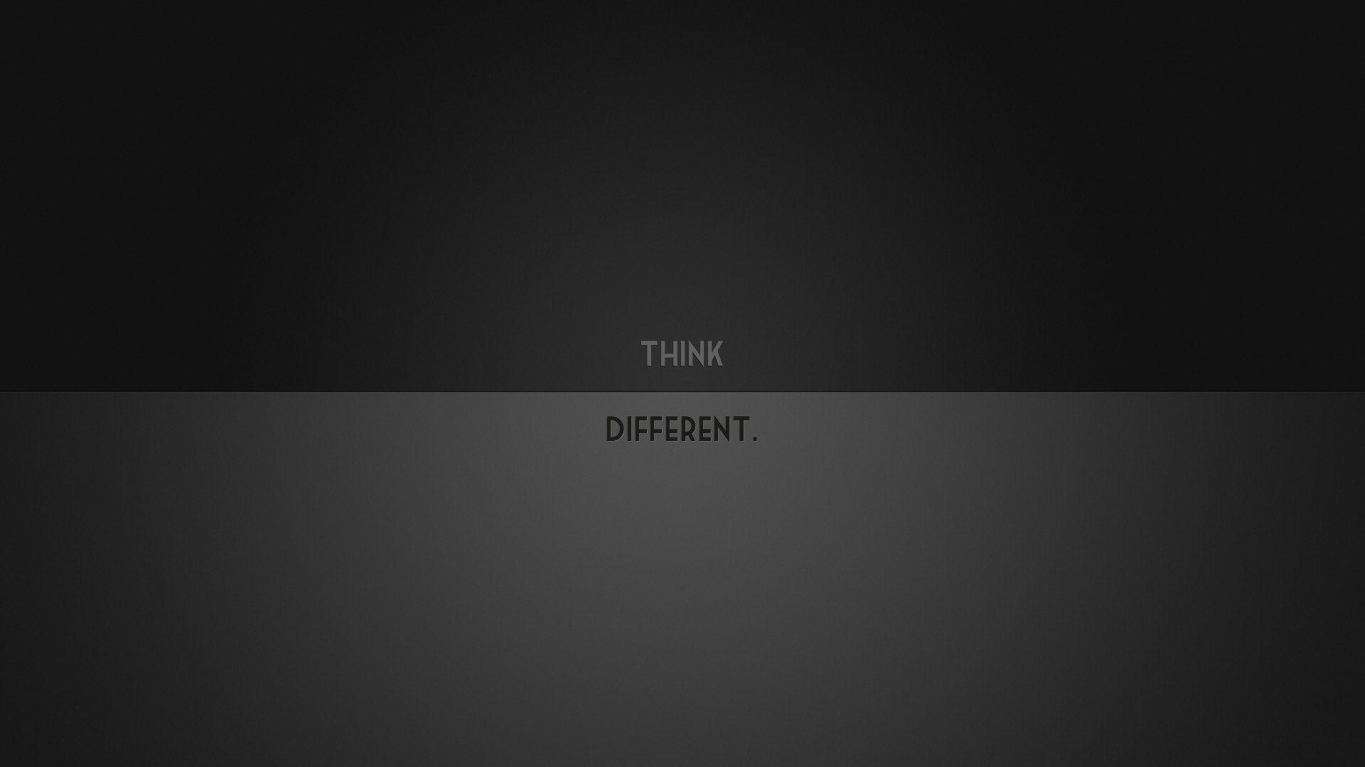 1920x1080 Free download 1920x1080 Minimalistic Think Different desktop PC and Mac wallpaper [1920x1080] for your Desktop, Mobile & Tablet. Explore Minimalist Wallpaper for Desktop. Free Awesome Desktop Wallpaper, PC Background