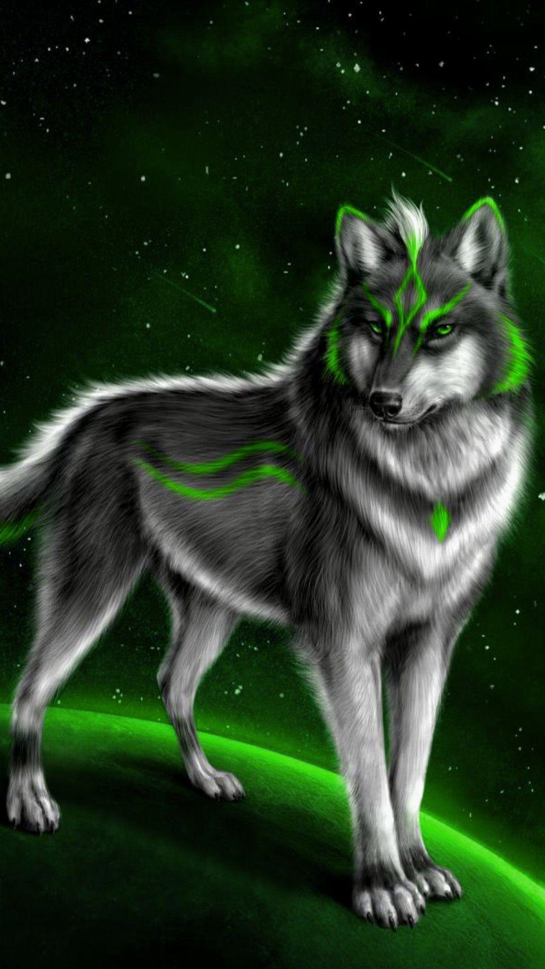 1080x1920 Fantasy wolf. Fantasy wolf, Wolf spirit animal, Wolf wallpaper