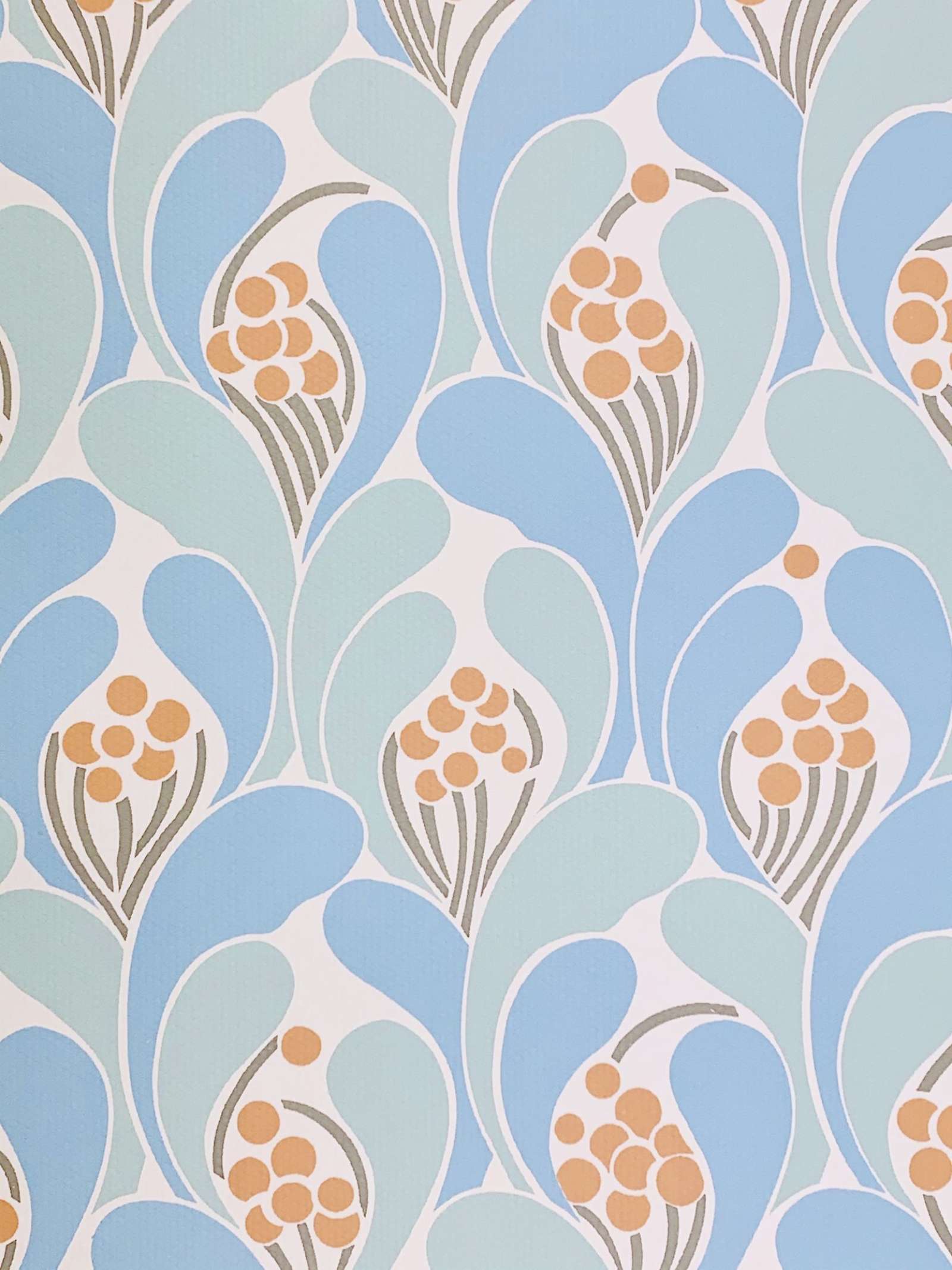 1600x2134 Vintage Wallpaper Shop. Blue Geometric Wallpaper
