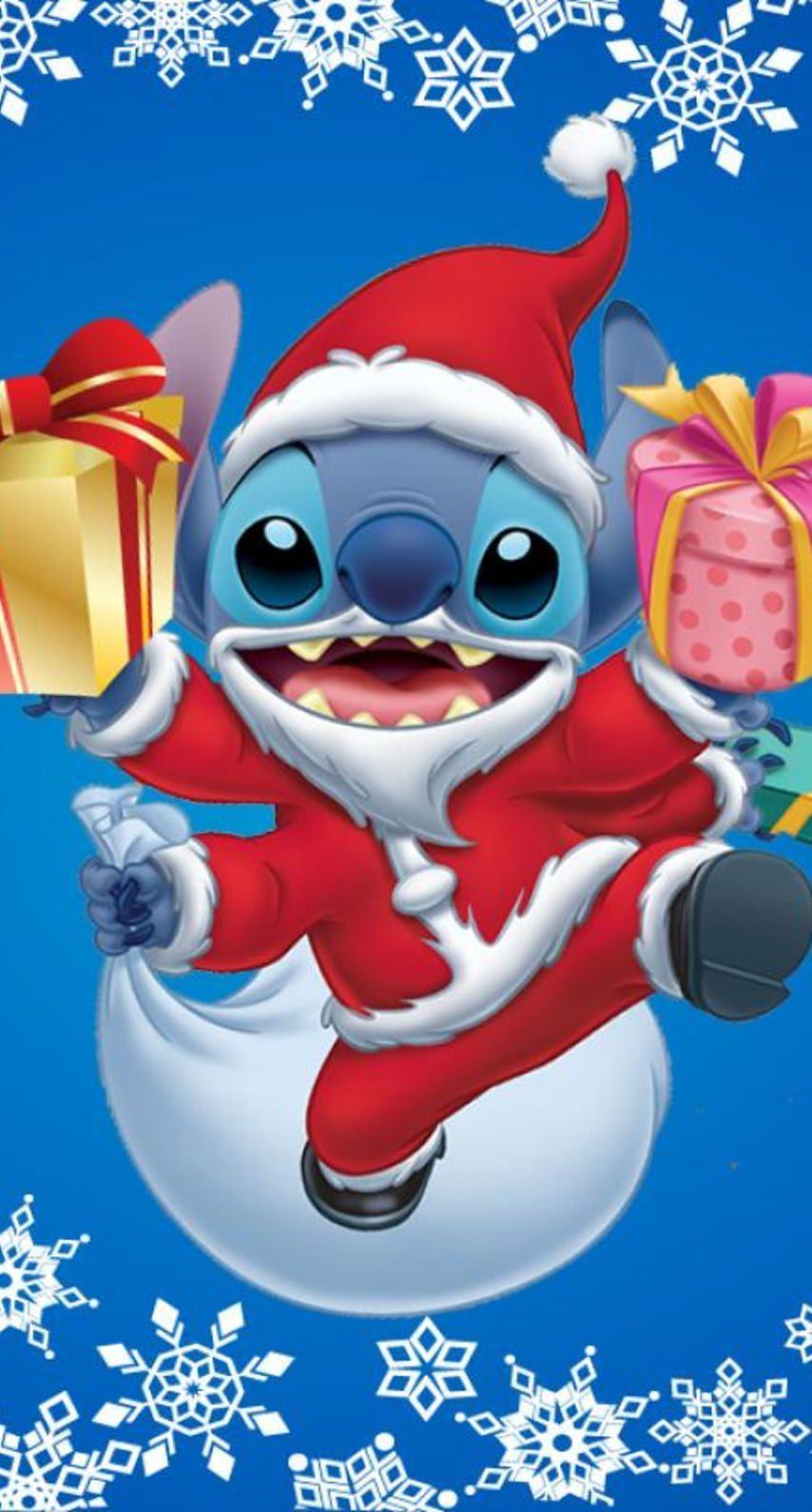 Santa Stitch Wallpapers Top Free Santa Stitch Backgrounds Wallpaperaccess