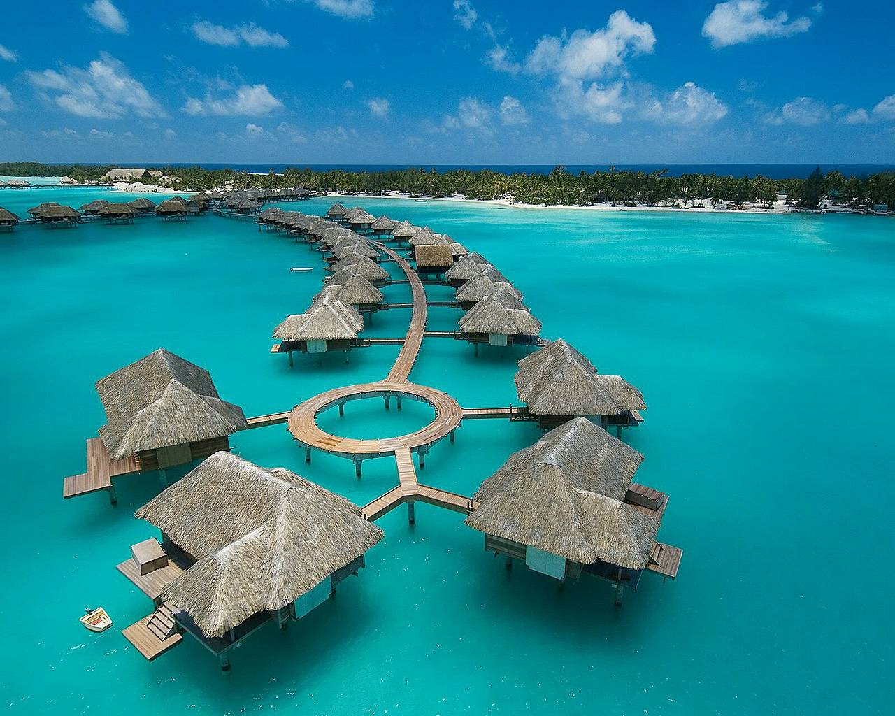 1280x1024 Four Seasons Luxury Resort, Bora Bora