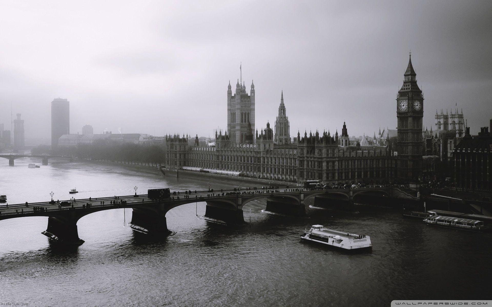 1920x1200 London Black And White ❤ 4K HD Desktop Wallpaper for 4K Ultra HD TV