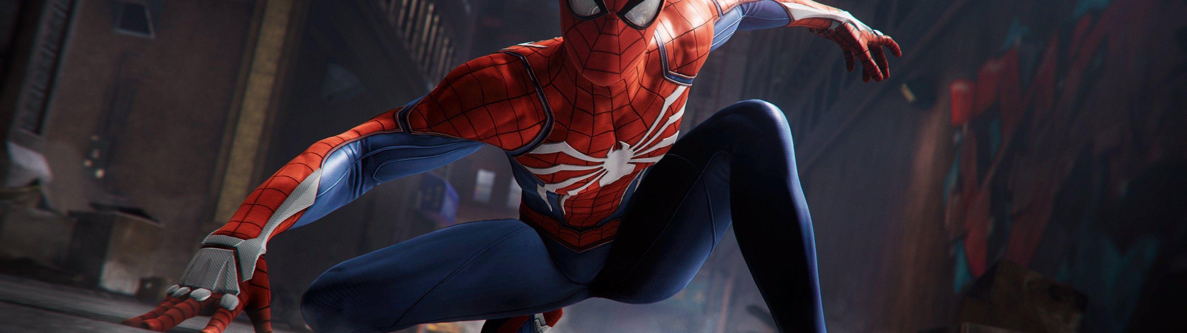 3840x1080 Download 3840x1080 Spider Man, Playstation 4 Wallpaper