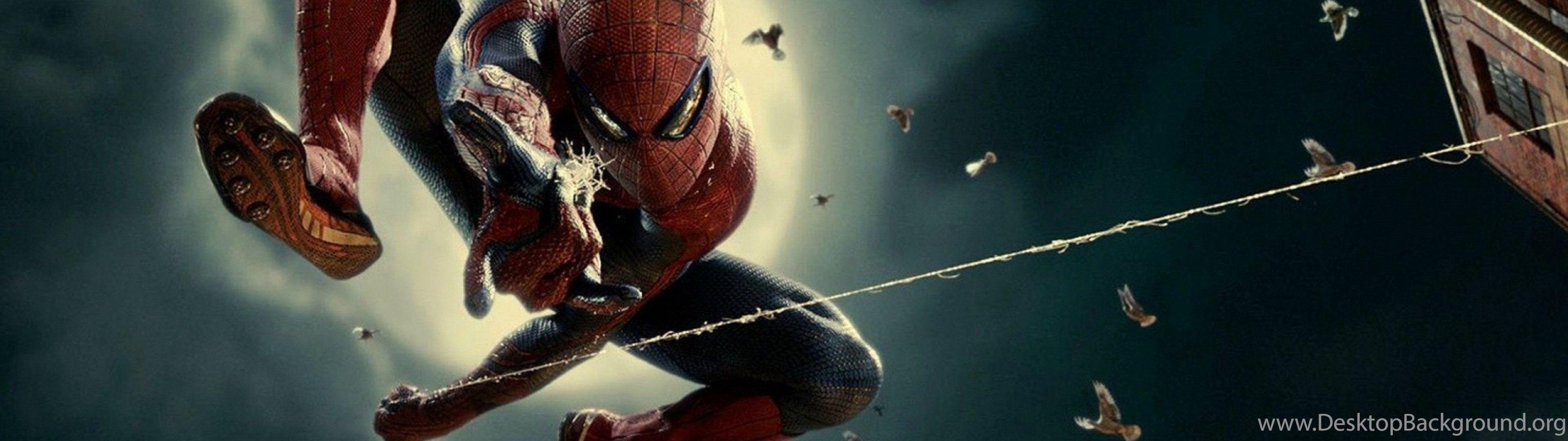 3840x1080 Download Wallpaper 3840x2160 The Amazing Spider man, Spider man. Desktop Background