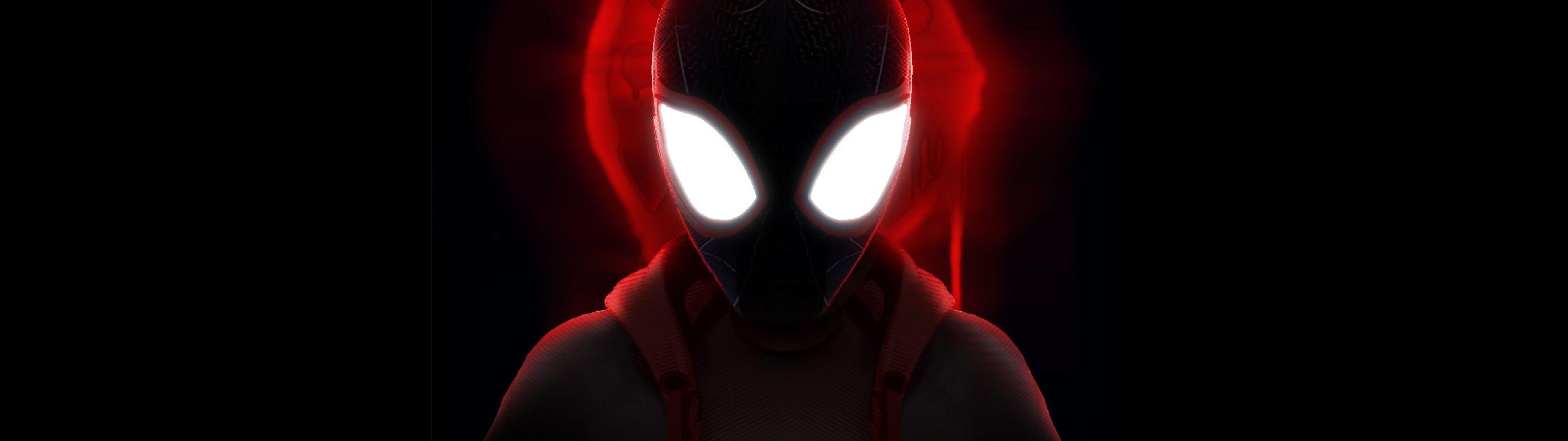 3840x1080 Download 3840x1080 Spider Man: Into The Spider Verse, Artwork, Animation Wallpaper
