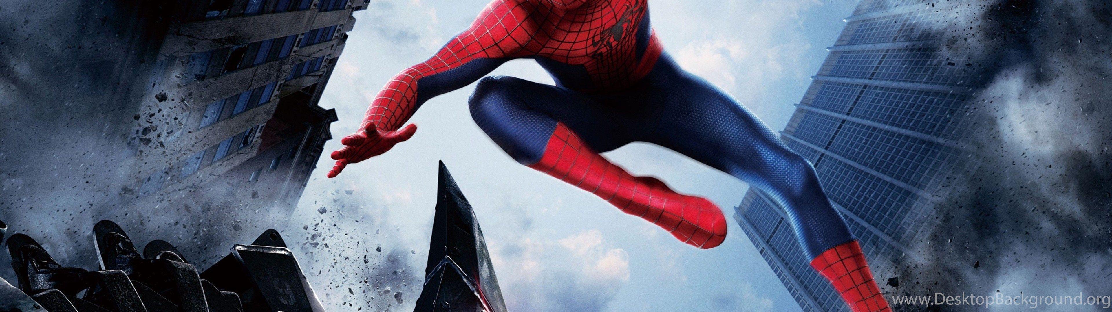3840x1080 Download The Amazing Spider Man HD Wallpaper In 2048x1152 Screen. Desktop Background