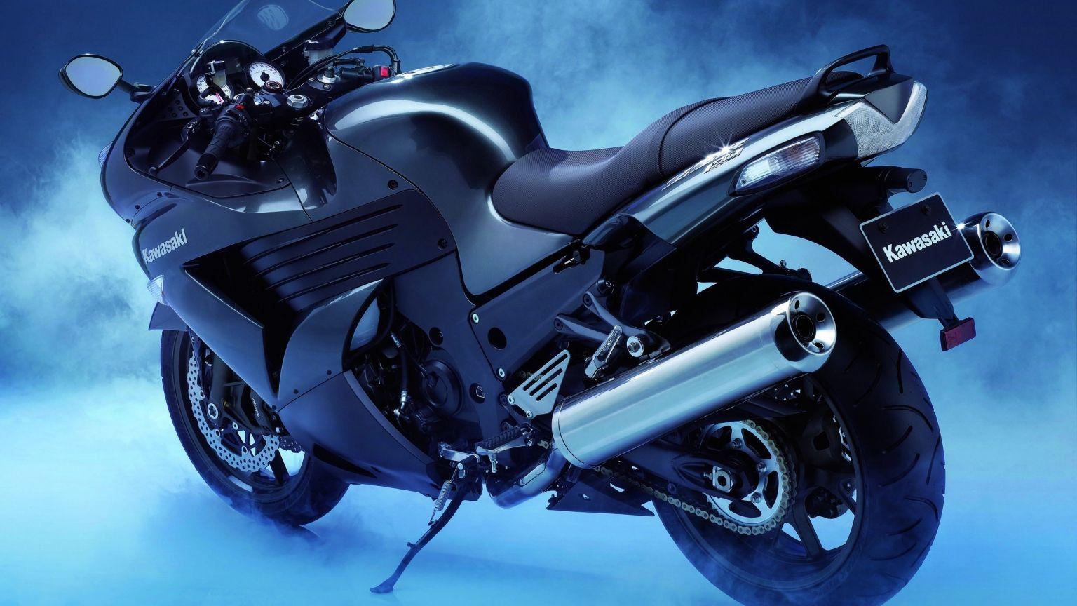 1536x864 Kawasaki Ninja Black HD Wallpaper
