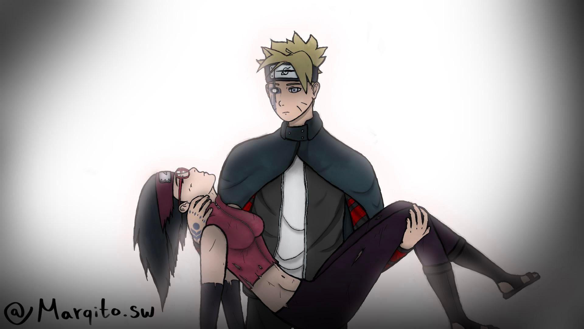 1920x1080 after Kawaki destroyed konoha Boruto finds