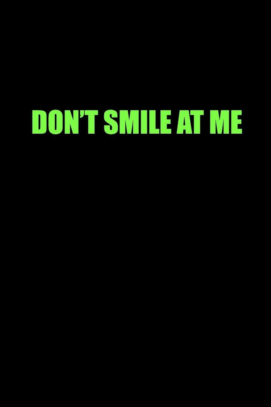 907x1360 DON'T SMILE AT ME: Billie Eilish College Ruled Blank Lined Designer Black and Green Notebook Journal: Merch, Avocado: Books