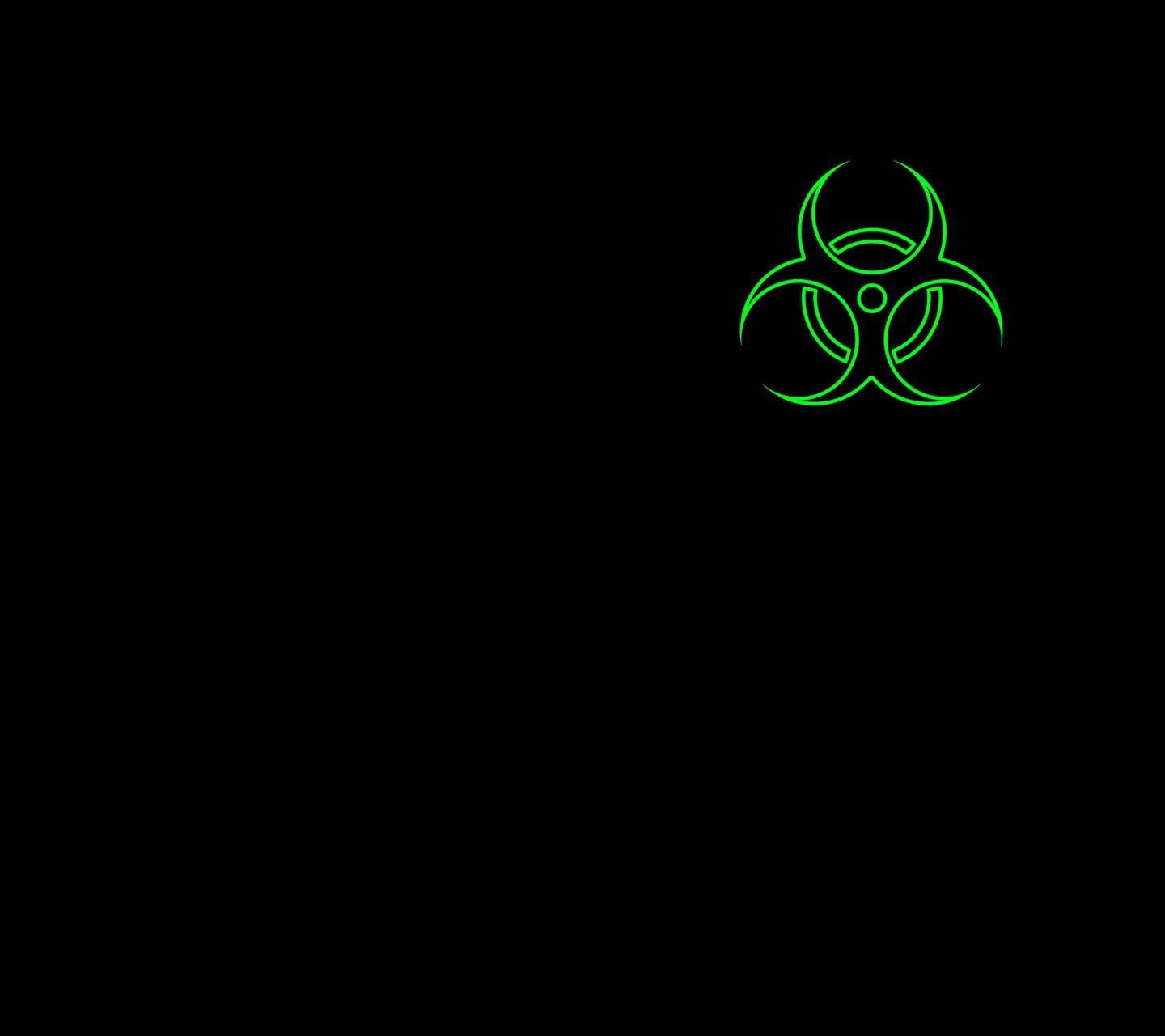 1440x1280 BIOHAZARD BLACK wallpaper