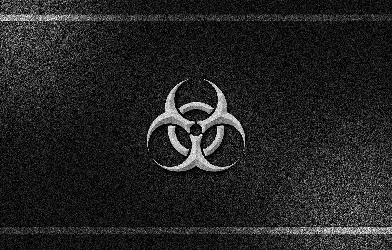 1332x850 Wallpaper black, biohazard, plastic image for desktop, section текстуры