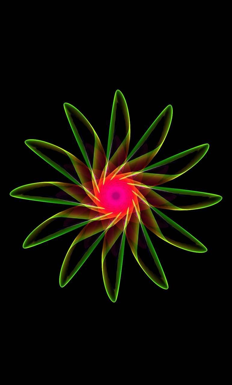 772x1280 Neon Flower wallpaper