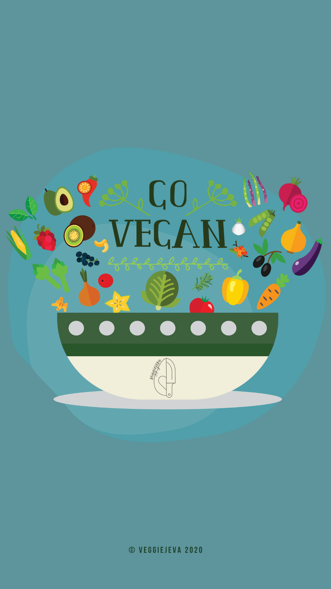 1080x1920 The Future is Vegan- FREE Wallpaper