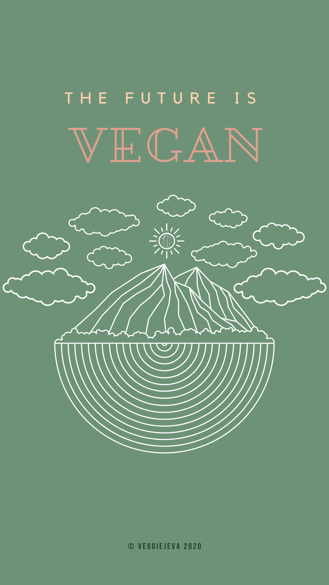 1080x1920 The Future is Vegan- FREE Wallpaper