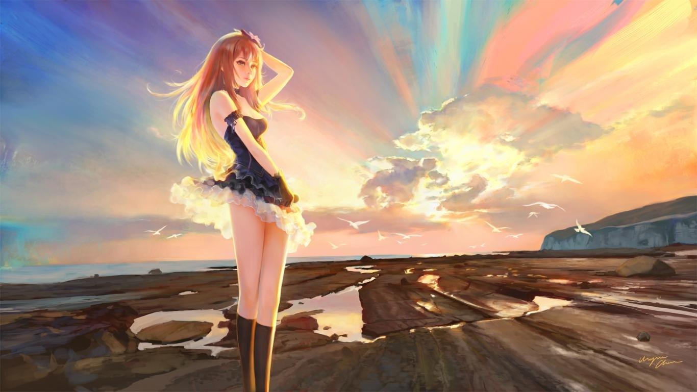 1366x768 IDOLM Cinderella Girls wallpaper 1366x768 (laptop) desktop background