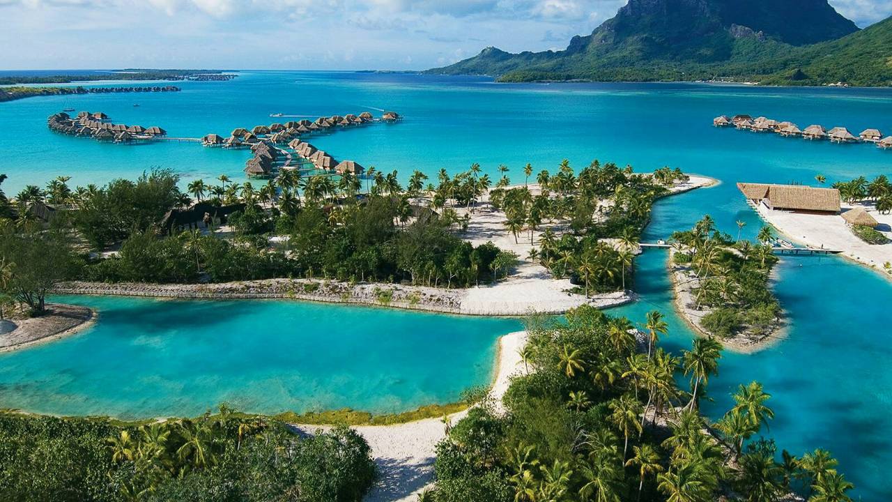 1280x720 Four Seasons Resort Bora Bora French Polynesia. Architecture Home