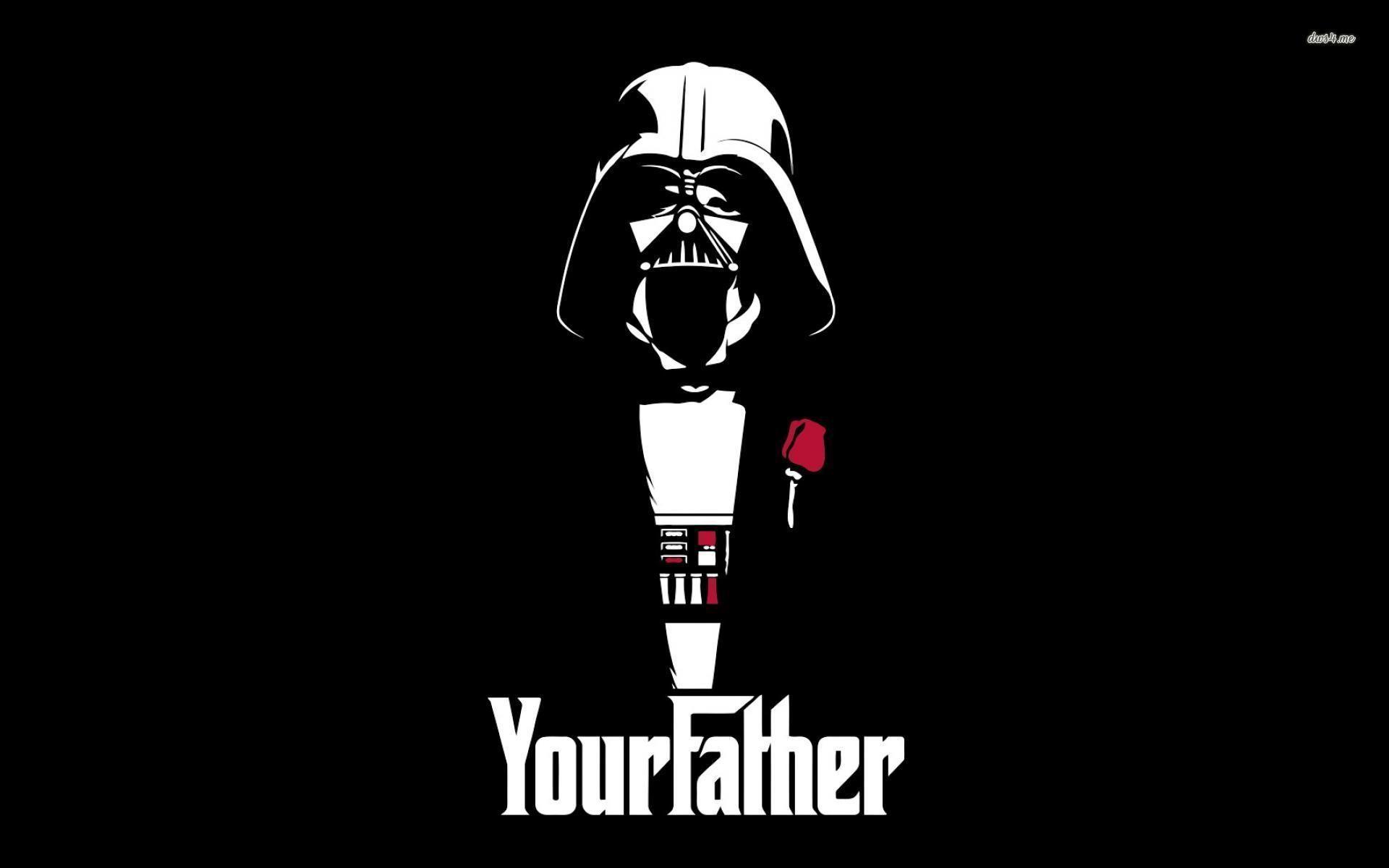 Hình nền chéo 1920x1200 Darth Vader Godfather.  Hình nền Darth vader, Bạn là cha, Hình nền chiến tranh giữa các vì sao