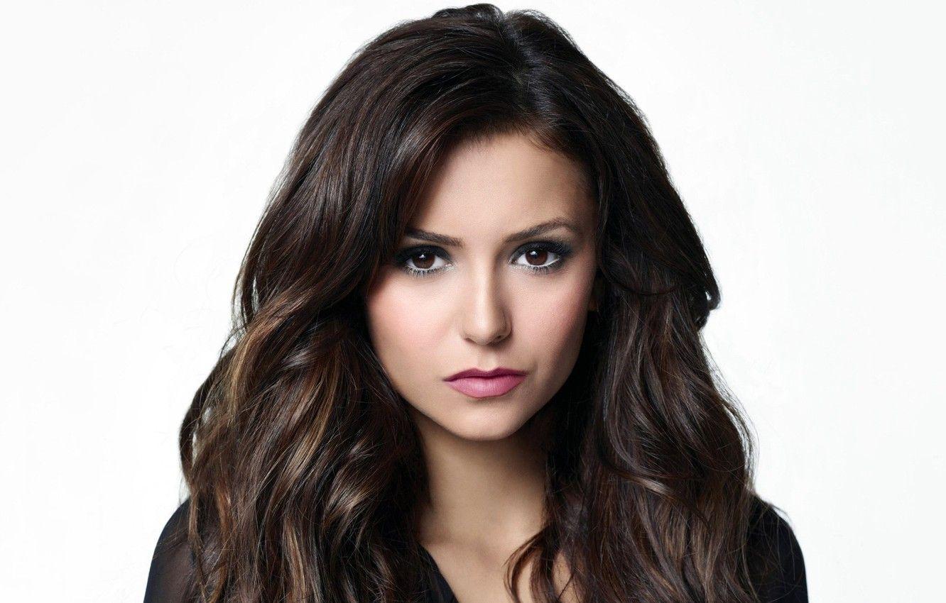 1332x850 Wallpaper girl, face, hair, makeup, actress, brunette, the series, Nina Dobrev, Nina Dobrev, The Vampire Diaries, Katherine Pierce, Katherine Pierce, Elena Gilbert, Elena Gilbert, season - for desktop, section девушки