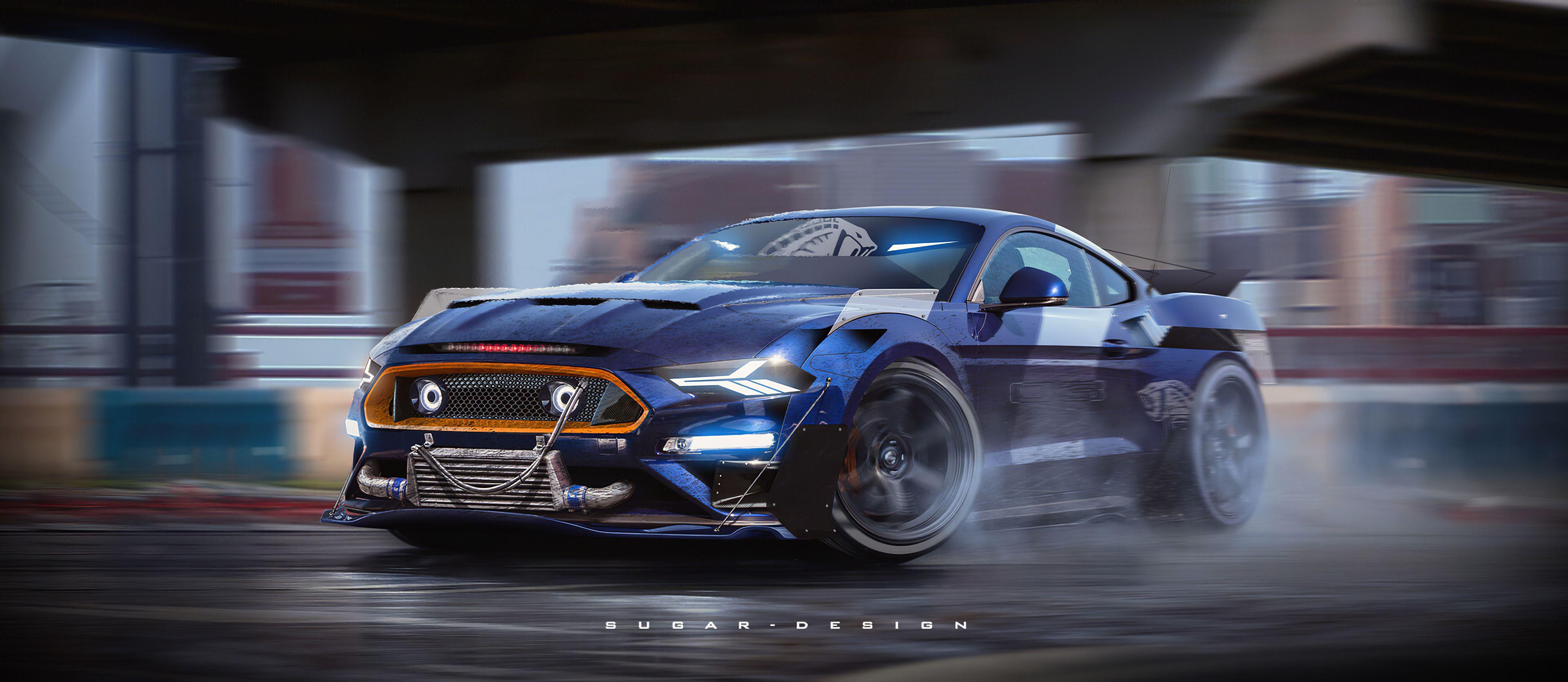 3840x1670 Fondos de pantalla 4k racer Ford mustang street racing 4k HD cars 4k wallpaper image. Allegra.