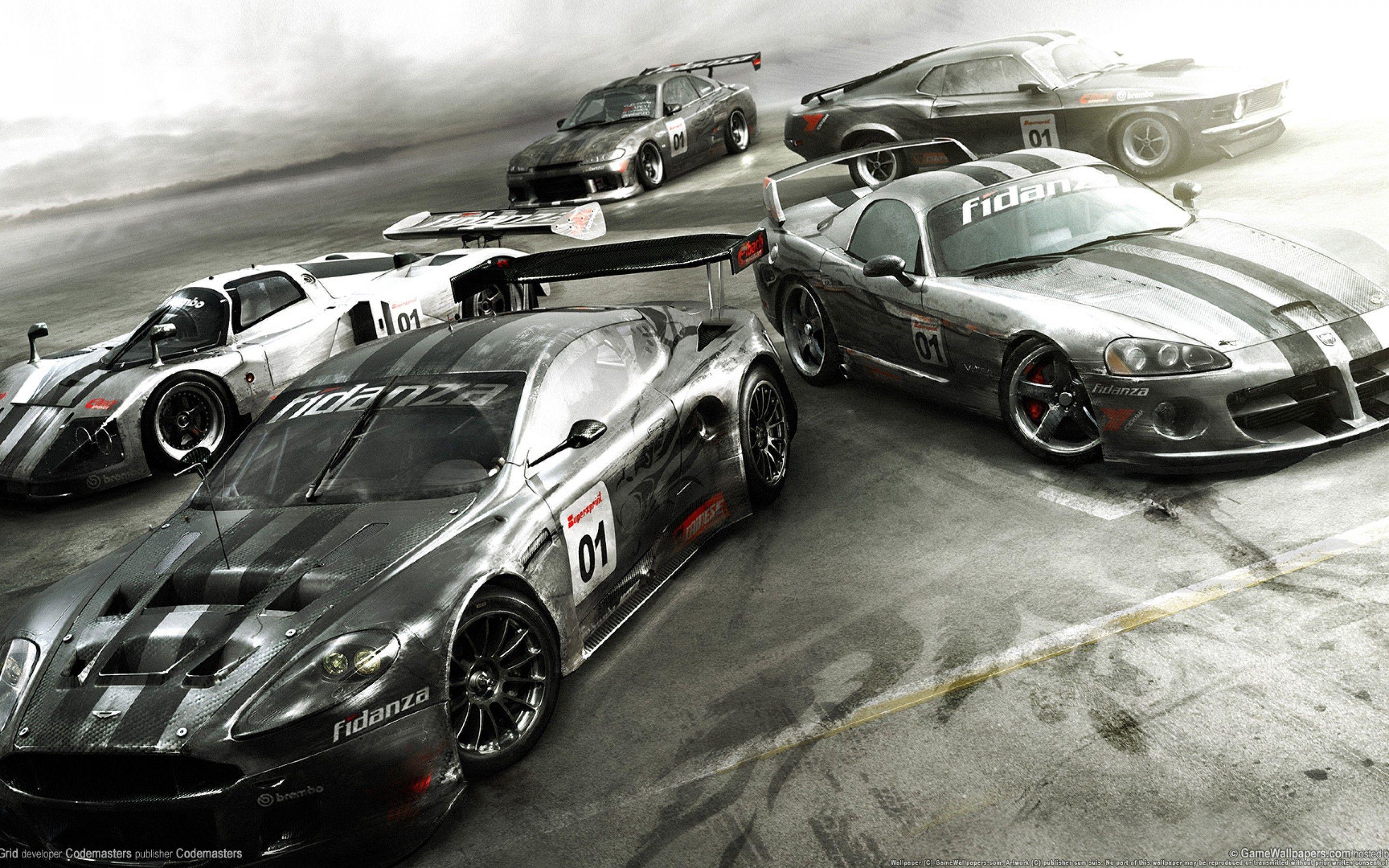 2880x1800 Race Cars Wallpaper