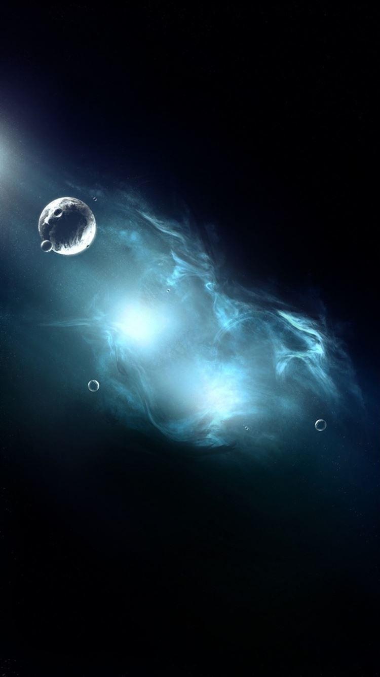 750x1334 Dark Cloudy Planet Outer Space View iPhone 8 Wallpaper Free Download
