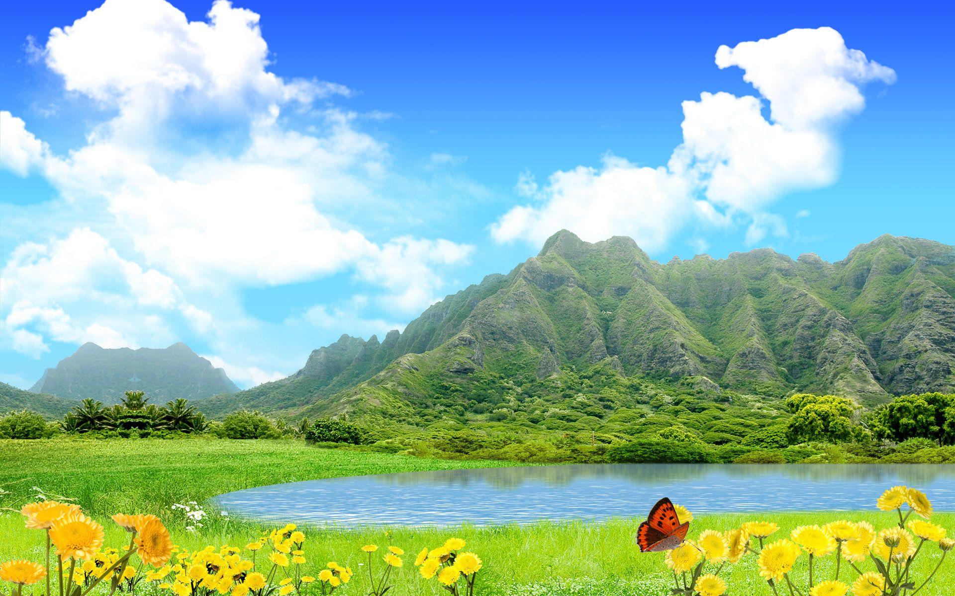 1920x1200 Wallpaper of Mountains