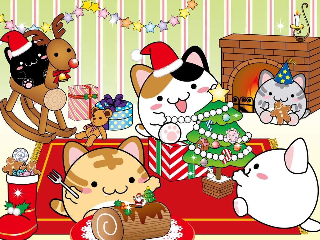 Anime Christmas Wallpaper | 1024x768 | ID:10630 - WallpaperVortex.com