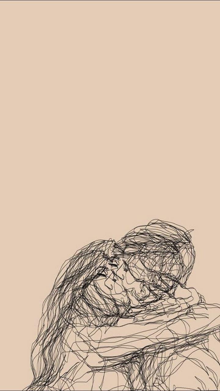 720x1280 Draw #love #art #couple #lockscreens #drawing #affectionate #kiss Entry 325127085. Art Wallpaper, Art Photography, Line Art