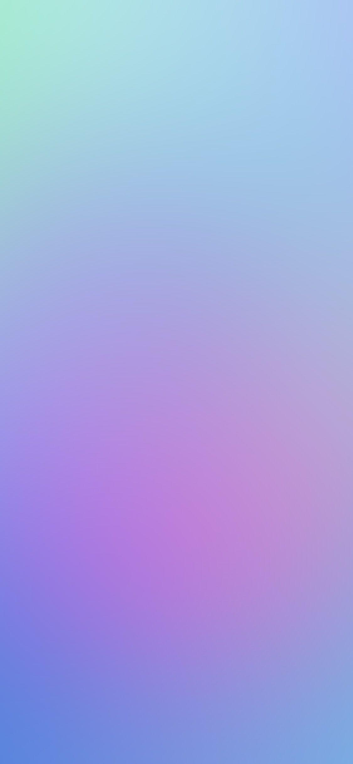 1125x2436 blur gradation blue soft pastel