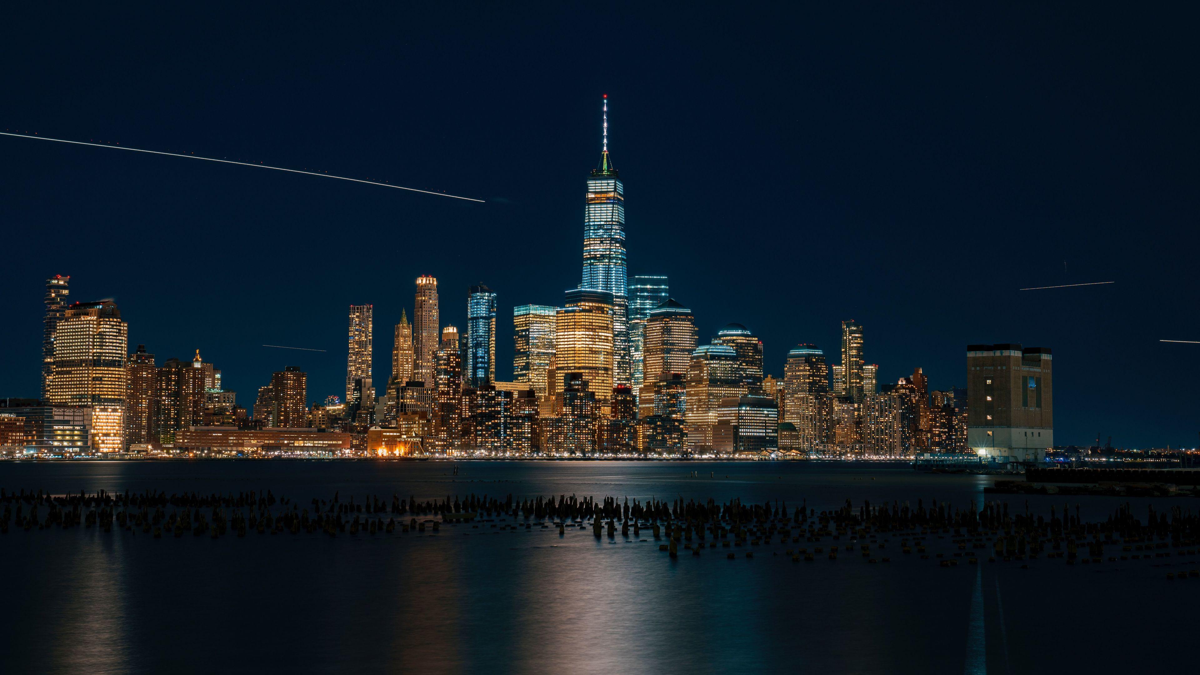 3840x2160 Download 3840x2160 wallpaper new york, buidlings, city, night, 4k, uhd 16: widescreen, 3840x2160 HD image, background, 7087