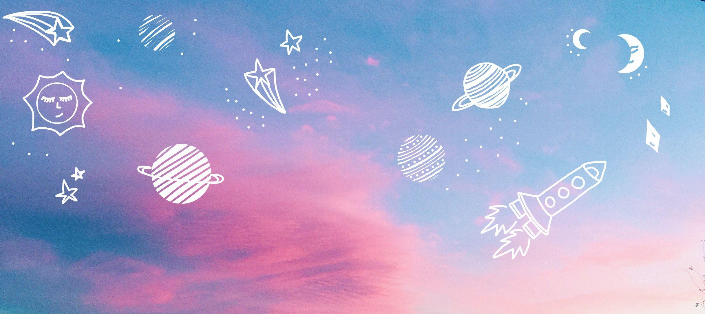 2434x1085 Aesthetic Computer Background