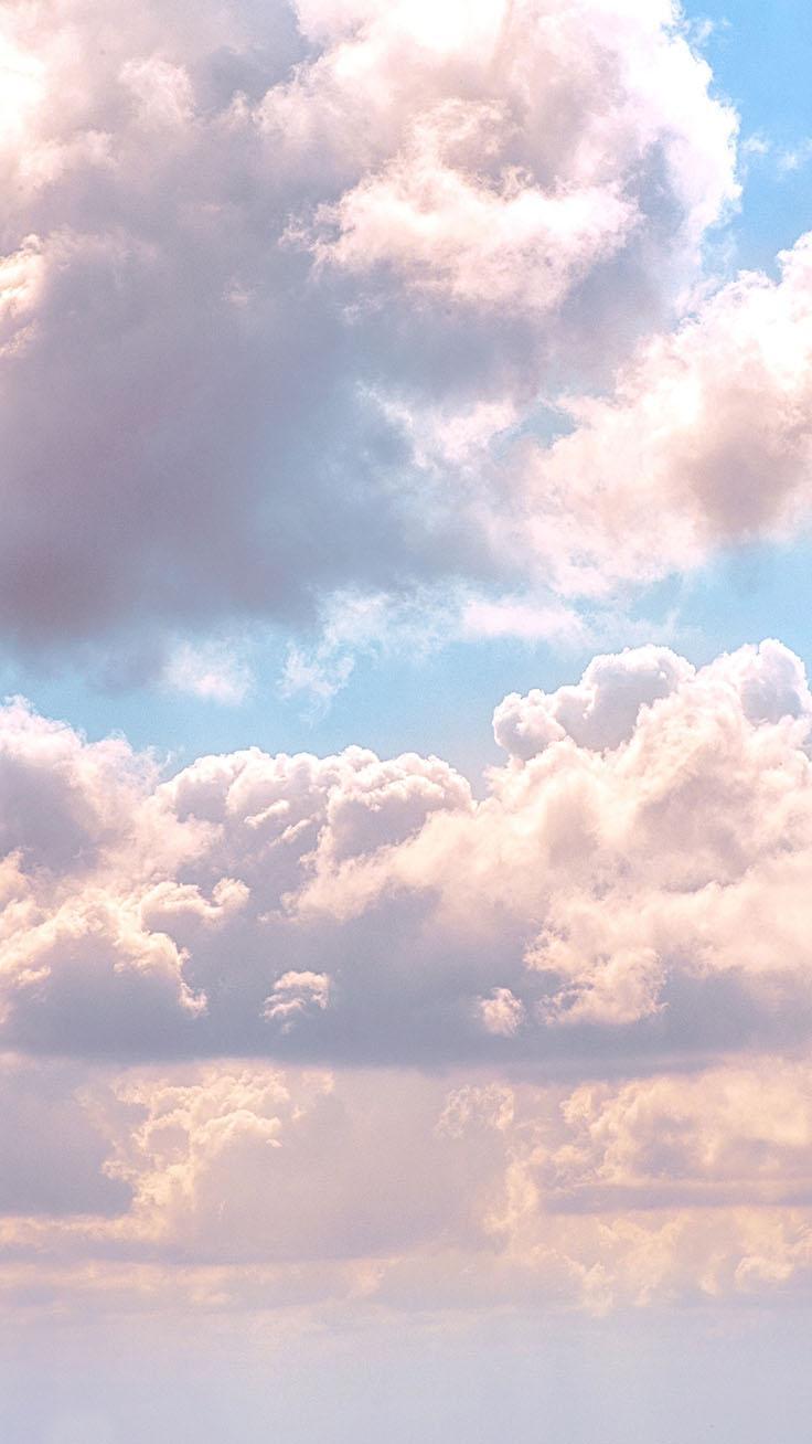 736x1308 Aesthetic Clouds HD Wallpaper