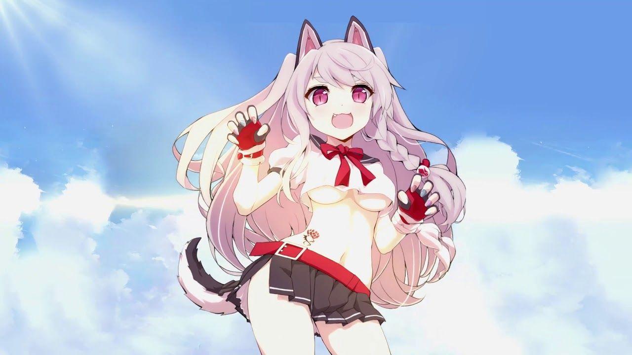 1280x720 AZUR LANE Moving Neko Girl engine (with music)
