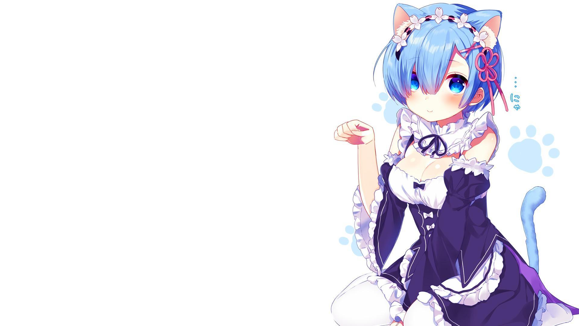 1920x1080 Neko Anime Desktop Wallpaper