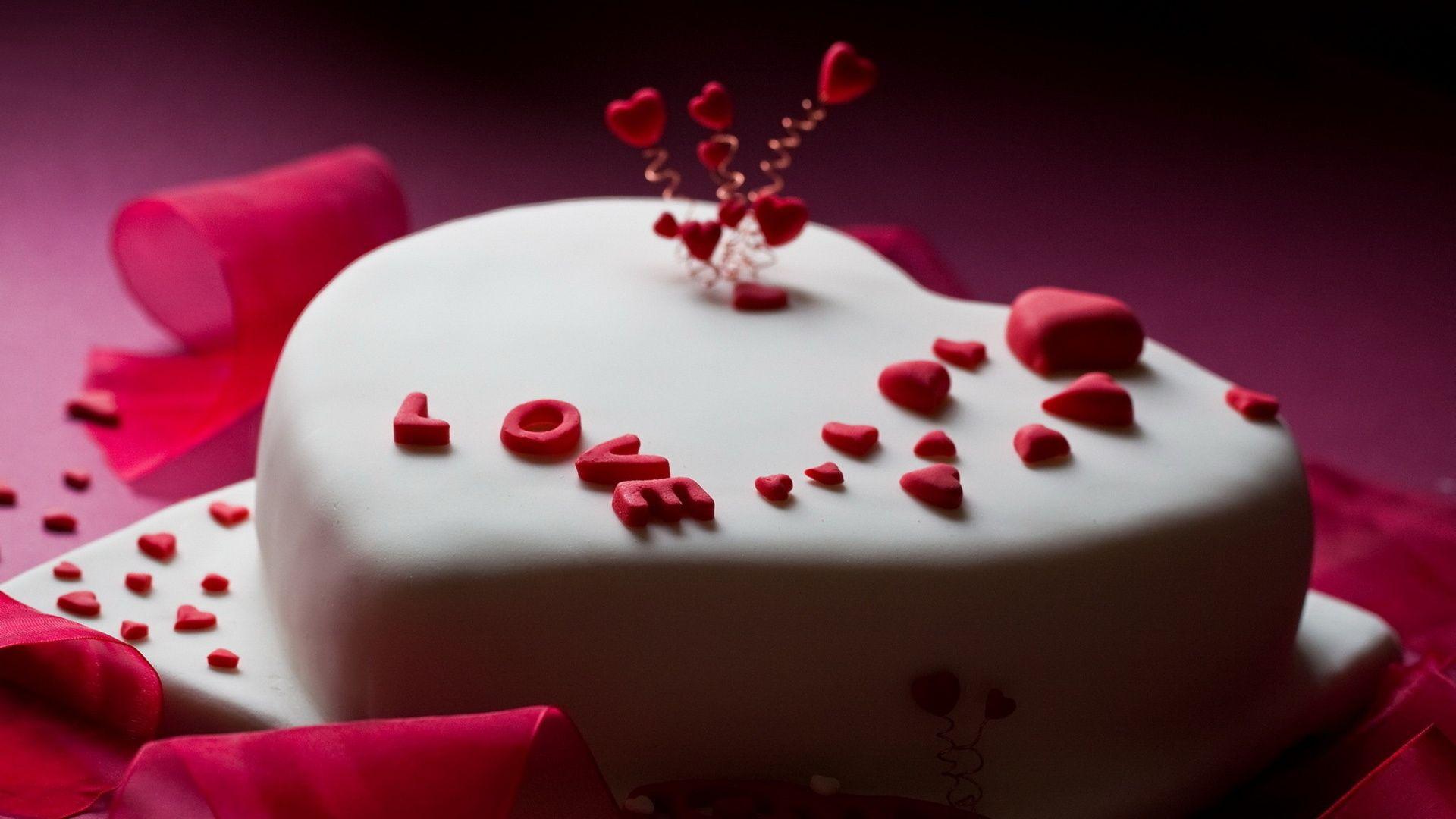 1920x1080 Cake High Definition Wallpaper Cake Heart Shape For Husband Wallpaper & Background Download