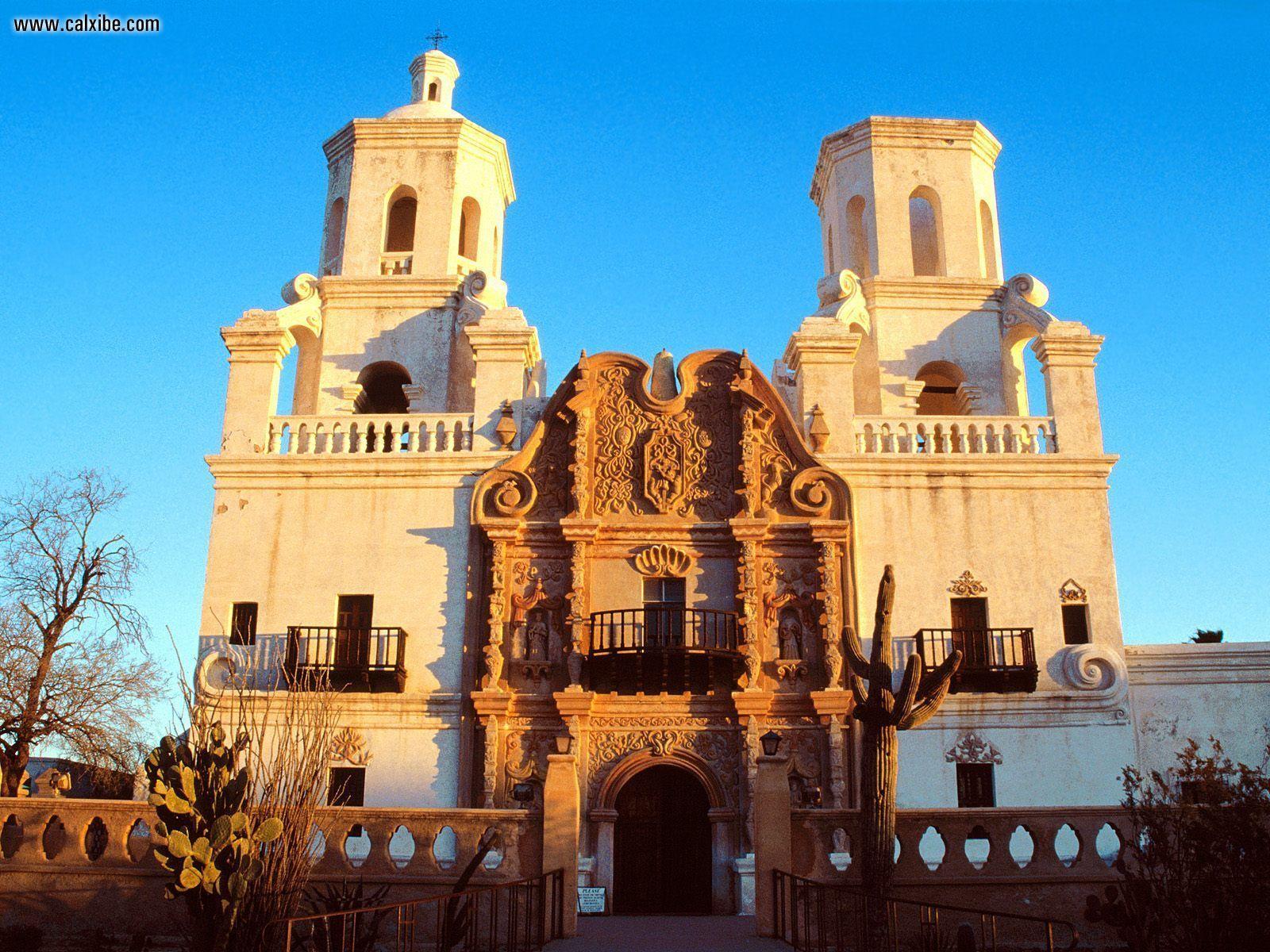 1600x1200 Known places: Mission San Xavier del Bac, Tucson, Arizona, desktop wallpaper nr