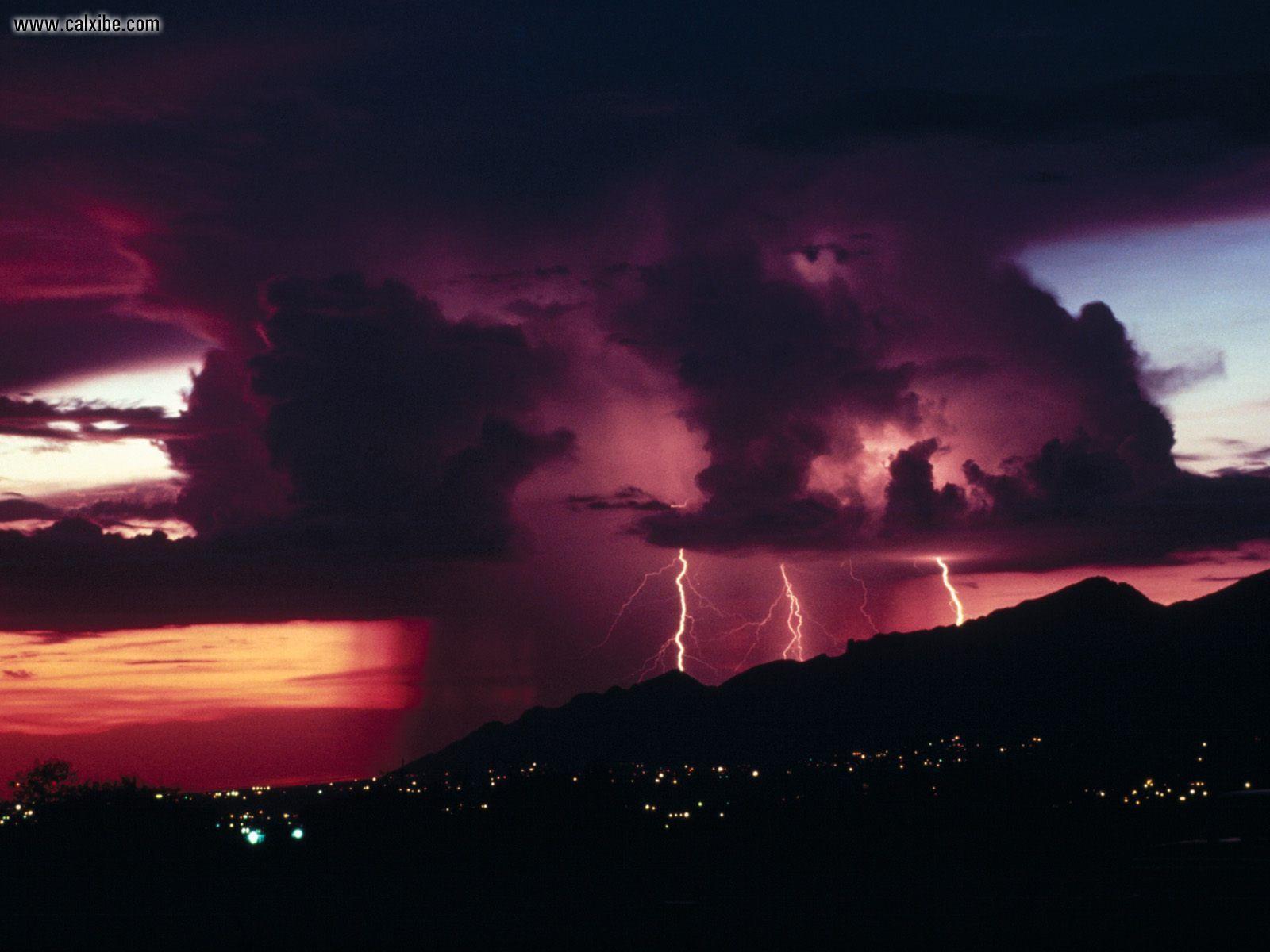 1600x1200 Nature: Thunderstorms Over Santa Catalina Mountains Tucson Arizona, picture nr