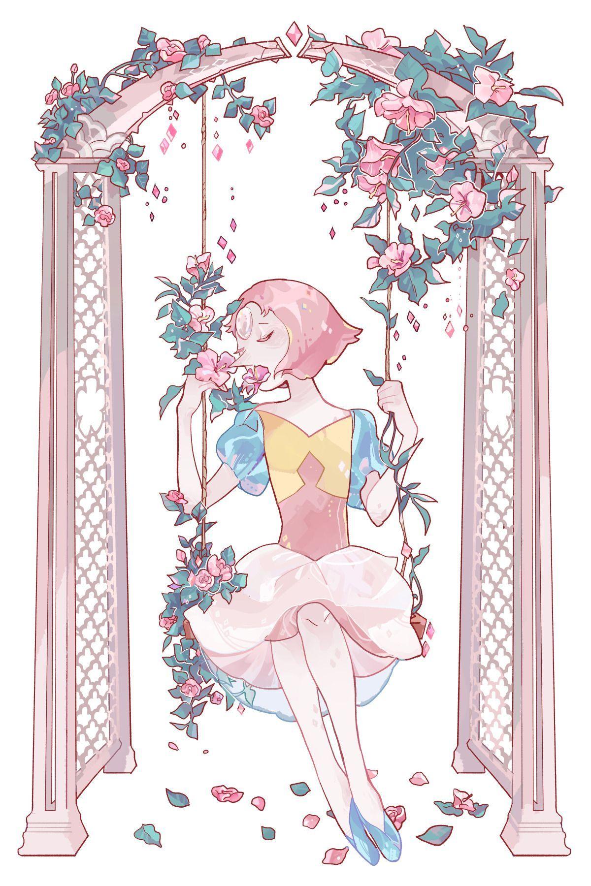 1200x1800 My Pearl, (Pale rose Pearl stand for Otakon). Steven universe wallpaper, Pearl steven universe, Steven universe gem