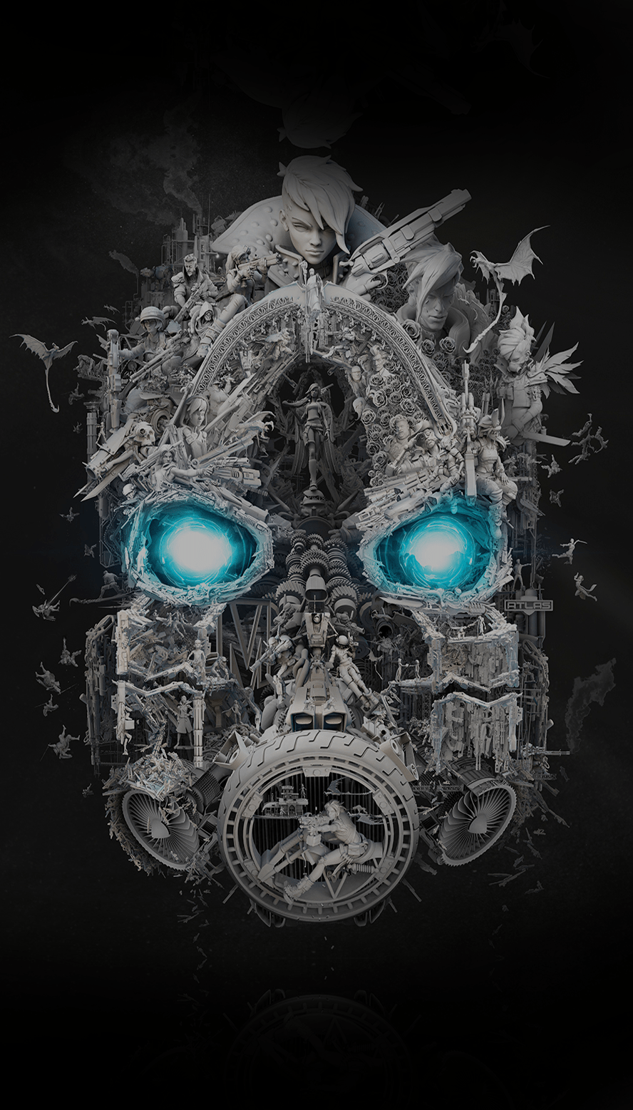 888x1557 Phone sized Mayhem Wallpaper