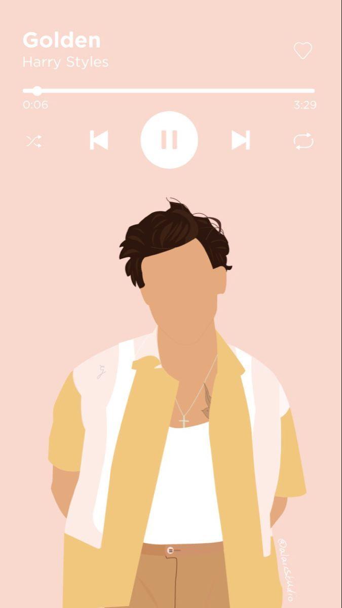 675x1200 Harry Styles Golden Wallpaper iPhone Free HD Wallpaper