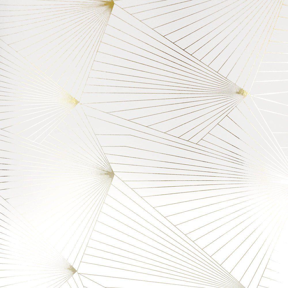 1000x1000 White And Gold Wallpaper