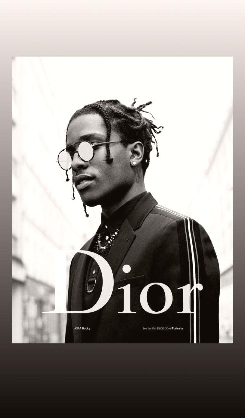 829x1411 Asap Rocky Dior Black White Wallpaper For IPhone 7 7 Rocky Dior Poster