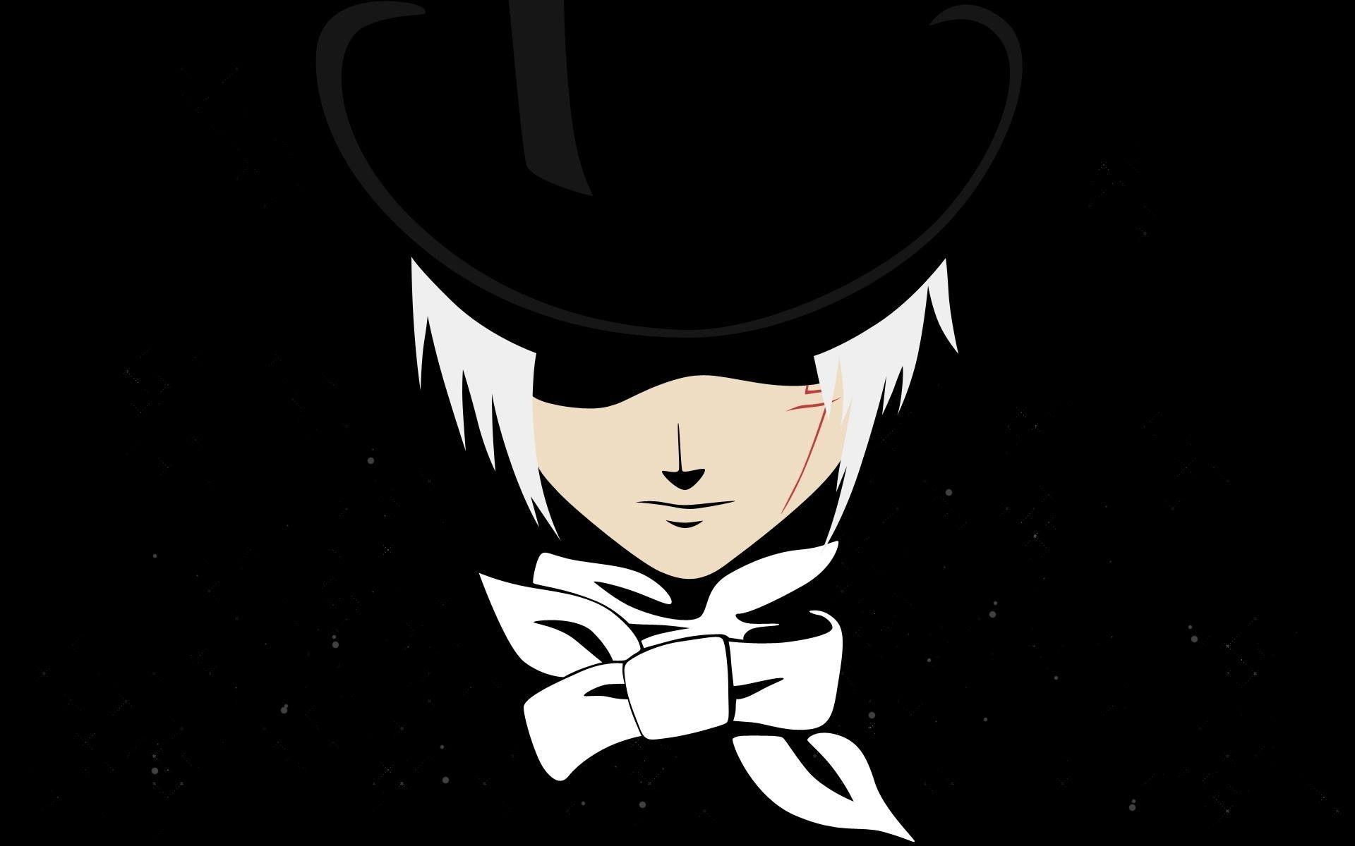 1920x1200 Black Anime Wallpaper