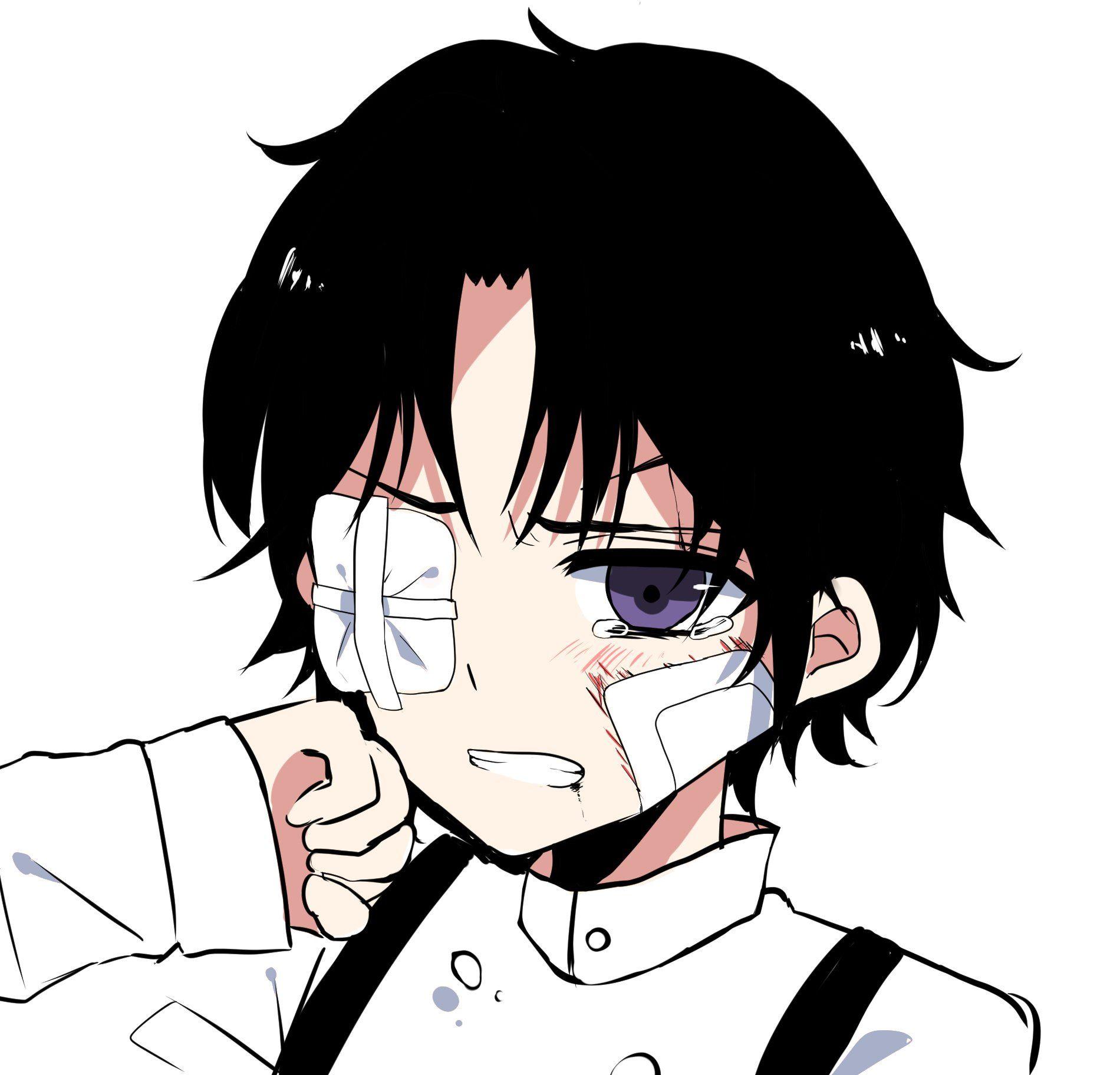1900x1824 Owari no Seraph Ichinose Guren One Eye Showing Almost Crying Bandaid wallpaperx1824