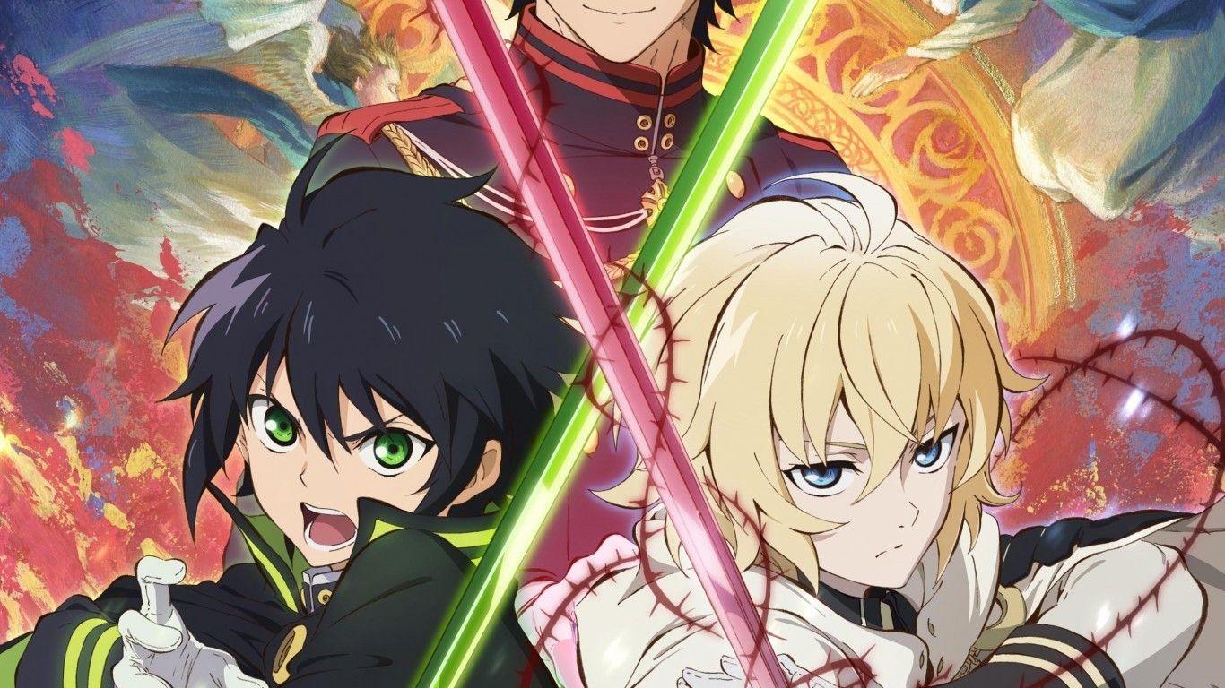 1366x768 Download 1366x768 Owari No Seraph, Ichinose Guren, Hyakuya Mikaela, Hyakuya Yuuichirou Wallpaper for Laptop, Notebook