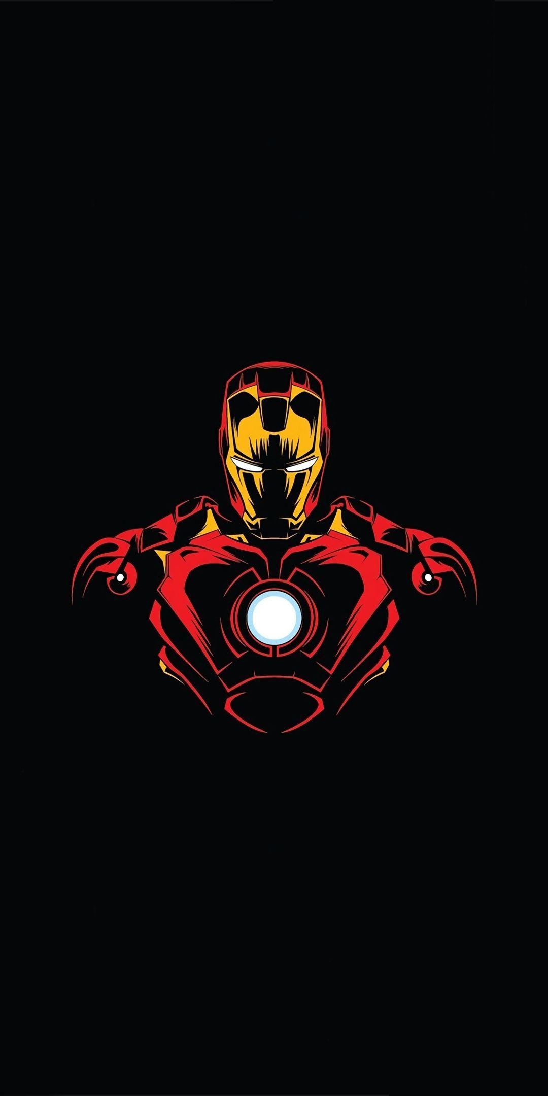 1080x2160 Hero, Iron man, minimalist wallpaper. Iron man art, Superhero wallpaper, Marvel superhero posters